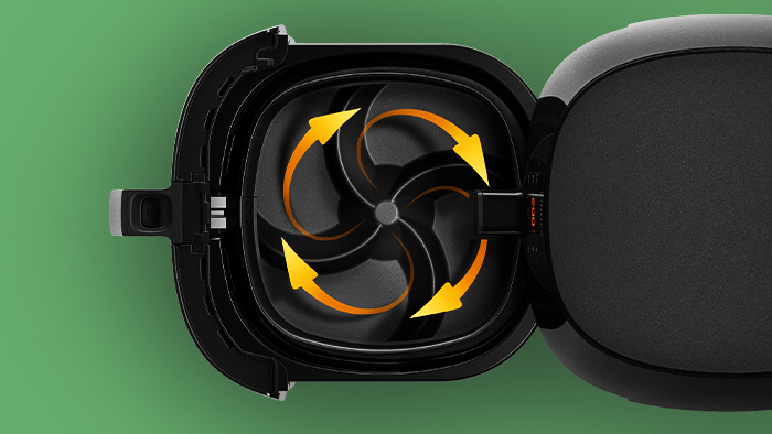 S&aring; friterar du maten med luft ist&auml;llet f&ouml;r olja