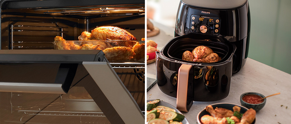 Vad &auml;r skillnaden mellan en Airfryer och en varmluftsugn?