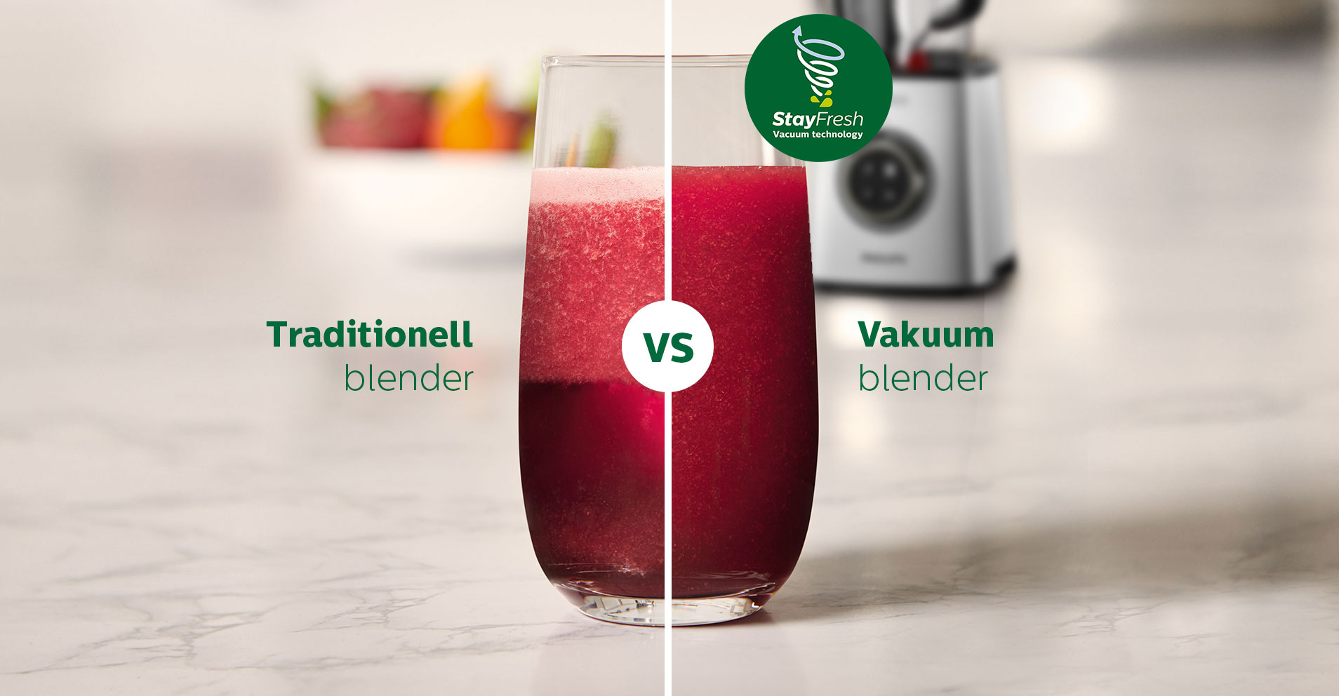 H&ouml;ghastighetsblender med vakuumfunktion