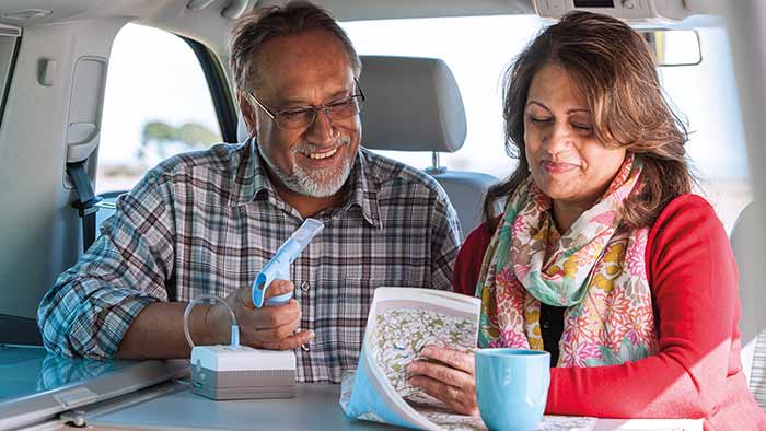 Se till att l&auml;kemedlet hamnar i lungorna d&auml;r det beh&ouml;vs