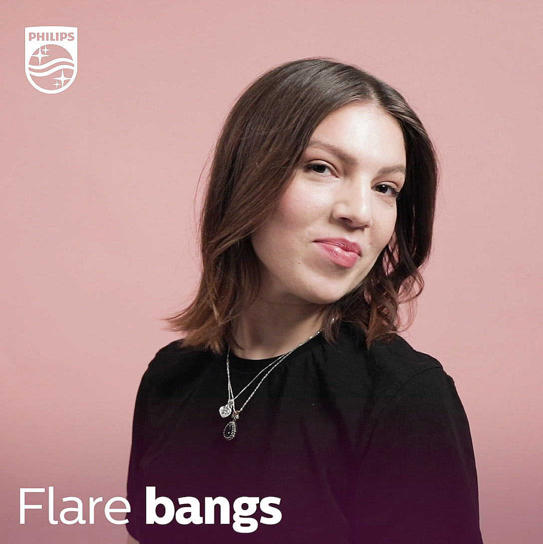 Så gör du snygga flare bangs