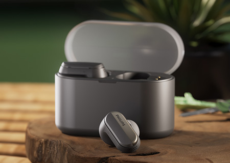 N&auml;rbild av Philips T6908 h&ouml;rlurar med fodral