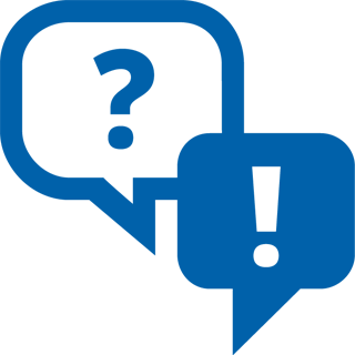 Ikon f&ouml;r vanliga fr&aring;gor