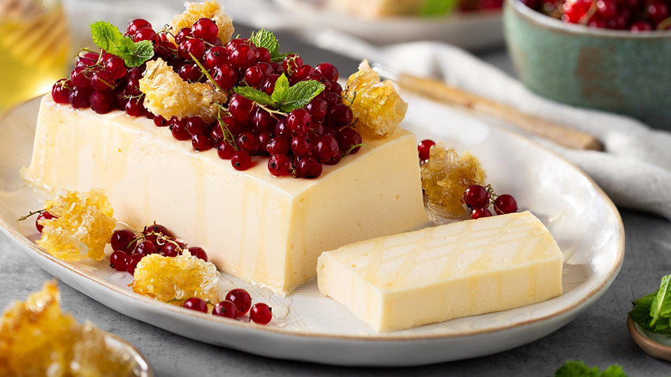 Semifreddo med honung