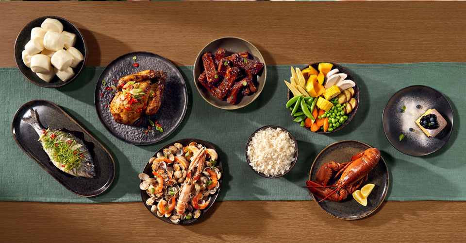 Olika m&aring;ltider i luftkokare