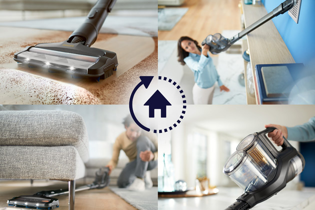 St&auml;dning av hela hemmet p&aring; full effekt