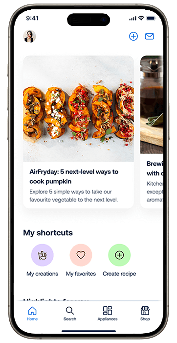 Smartphone med personlig HomeID-startsk&auml;rm