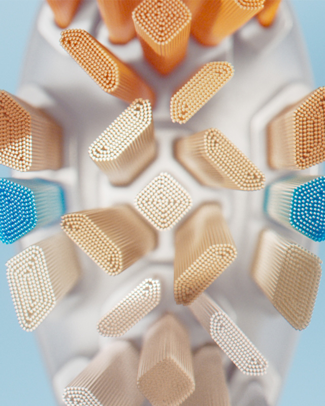 Ett borsthuvud f&ouml;r komplett munv&aring;rd