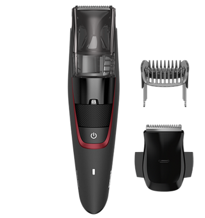 Beardtrimmer series 7000 - Vacuum-system f&aring;ngar upp klippta sk&auml;ggstr&aring;n 