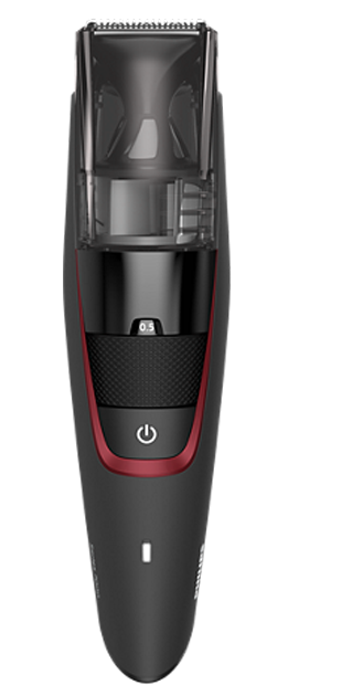 Beardtrimmer series 7000 - Vacuum-system f&aring;ngar upp klippta sk&auml;ggstr&aring;n