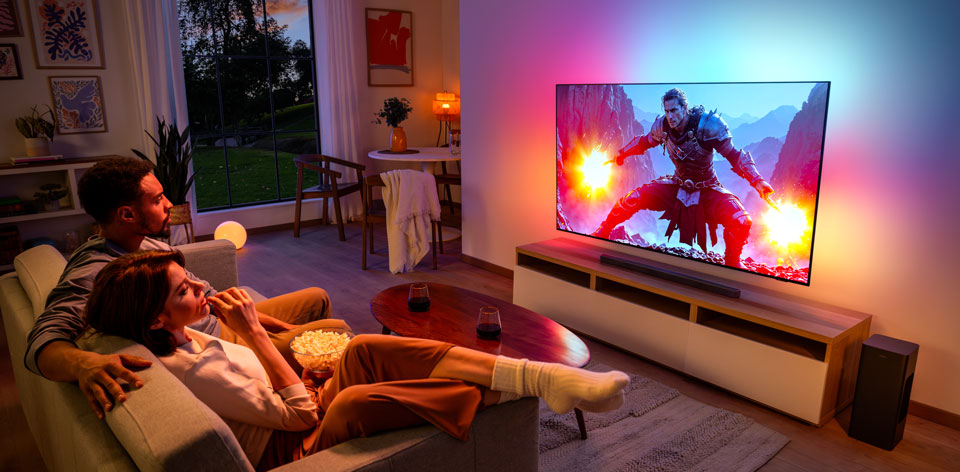 Filmer med Ambilight TV