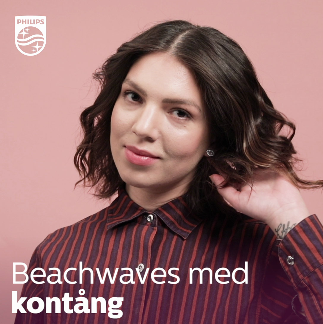 Snygga beachwaves med kontång